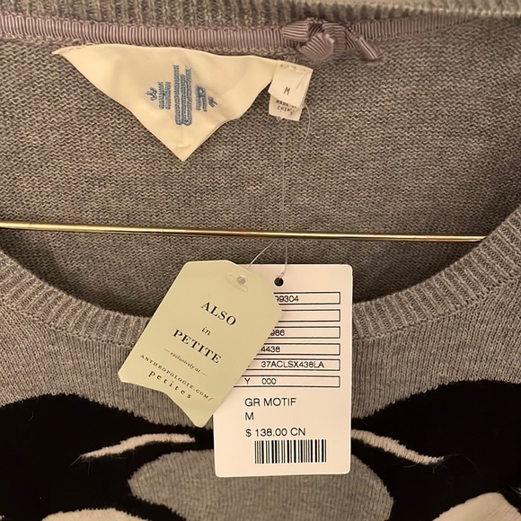 Cute Penguin sweater from Anthropology size M NWT - Picture 2 of 2